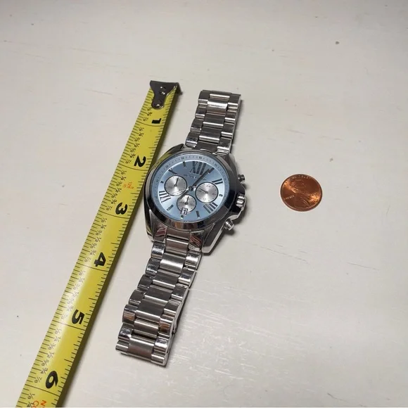 Michael Kors Bradshaw Chronograph Blue Ladies Watch ✨️